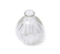 VASE BOULE VERRE RÉTRO 9.5CM TRANSPARENT