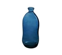 Atmosphera Vase Dame Jeanne en verre recyclé Bleu Orage H51 cm