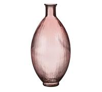 Vase bouteille Firenza - H59 x Ø29 cm - Verre recyclé - Rose clair - Mica Decorations
