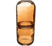 Vase bouteille "Line" - ambre - verre H25 cm - Atmosphera créateur d'intérieur