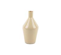 Vase bouteille métalique Present Time Ivy Marron 22 cm