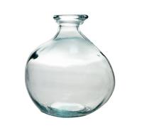 Table Passion Vase bouteille Simplicity 18 cm en verre recyclé transparent