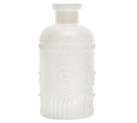 VASE BOUTEILLE VERRE DÉCORATIF 6X12CM IVOIRE