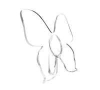 Vase Cadre Acrylique Forme Papillon - Design Moderne Transparent pour Fleurs Seules | Centre de Table Élégant pour Bureau, Étagère et Meuble | Parfait pours Déco de Console et Cadeaux de Crémaillère |