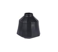 Vase Cannelle Juno Noir 23 cm - Table Passion - Noir - Aluminium