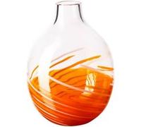 Vase Singleflower trasparent et orange