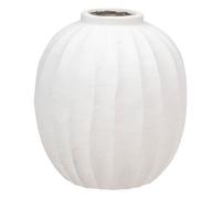 VASE CÉRAMIQUE BOULE AMIA 44.5CM BLANC MAT