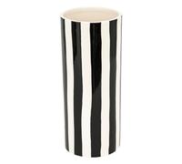 Atmosphera - Vase céramique Edric rayé 30 cm noir et blanc