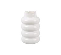 Vase céramique émaillée Present Time Bobbly Large Blanc 24x15 cm