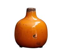 Vase en céramique jaune, à poser, rond - Chehoma, Houlle - Ø10x9 cm