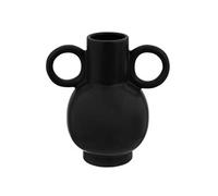 Atmosphera Vase en céramique jja 196735 oreilles 22 cm Noir