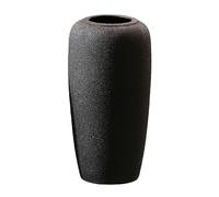 Vase Céramique Vintage Decoratif Noir, Grand Vase a Poser Au Sol pour l'herbe de Pampas IdéE éTagèRe, Maison De Ferme Rustique Moderne, Vases DéCoratifs pour Salon, Salle à Manger, Bureau, Chambre (S