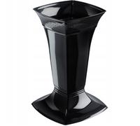 Vase Cimetière KADAX, Plastique Résistant, Noir, 30cm, Élégance et Durabilité