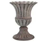 Vase Cimetiere Porte-Fleurs en métal for cimetière, urne commémorative Fer, Vase Vintage Gris for décoration intérieure