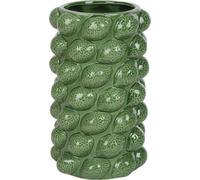Vase citron, 26,5 cm de haut, en céramique, vase en jaune / vert style méditerranéen - vase en céramique citron vase de table vase de fleurs idéal comme cadeau, couleur:vert