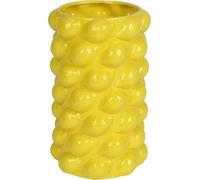 Vase citron, 26,5 cm de haut, en céramique, vase en jaune / vert style méditerranéen - vase en céramique citron vase de table vase de fleurs idéal comme cadeau, couleur:jaune