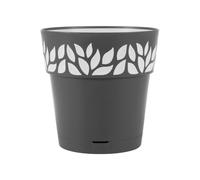 Vase Cloe Avec Réserve Diamètre 25 Cm Graphite Gris Stefanplast