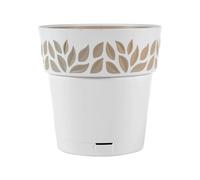 Vase Cloe Avec Réserve Diamètre 30 Cm Blanc Beige Stefanplast