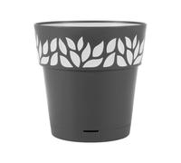 Vase Cloe Avec Réserve Diamètre 30 Cm Graphite Gris Stefanplast