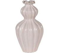 Vase Collerette beige 16,5x29 cm - Table Passion - Beige - Céramique Beige G