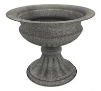 Vase compote doré, urne en fer de 20 cm, vase de fleurs de mariage pour centres de table, bol sur pied rétro en métal, finition peinture de cuisson, décoration d'intérieur et d'hôtel (C)
