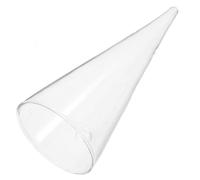 Vase Conique Mural en Verre Borosilicate, Décor Mural Élégant | Fixation Murale Simple, Lignes Arrondies et Surface Brillante, pour Entrée, Bureau ou Appartement