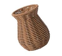 Vase contemporain en rotin pour décoration de maison et de bureau, entretien facile pour les installations de mariage ou le bureau