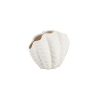 Vase coquillage - Dolomite blanche - GUSCIO - 19x12x15 cm