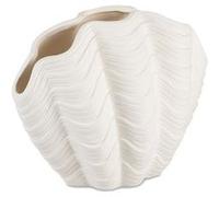 Vase coquillage - Dolomite blanche - GUSCIO - 19x12x15 cm G