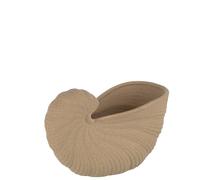 Vase coquillage en porcelaine texture beige forme originale