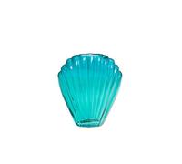 Vase Coquillage turquoise 22 cm - Amadeus - Bleu - Verre Bleu G