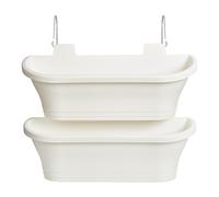 Vase Corsica Vertical Grand Set/2 Blanc Elho