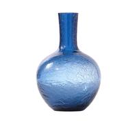 Vase Crackled Glass Ball Body S HxØ 32x21.6cm