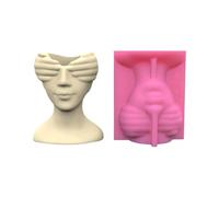 Vase créatif en résine et silicone pour pots de fleurs faits à la main, porte-stylos, béton, ciment et gypse pour décorations de table