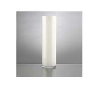Vase cylindrique 52 cm blanc - - Blanc - Verre