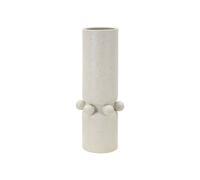 Vase Cylindrique en Céramique "Bubbles" 41cm Crème