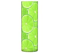 Vase cylindrique en plastique à large ouverture de 30 cm avec tranches de citron pour bibliothèque, dîner