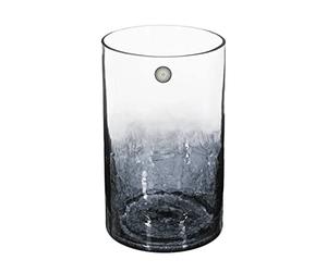 Vase cylindrique en Verre craquelé H 20 cm - Atmosphera
