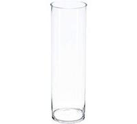 Vase cylindrique en verre - H 49.9 cm