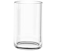 Vase Cylindrique en Verre Transparent, Grand Modèle