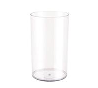 Vase cylindrique transparent pour la maison, vase en acrylique transparent pour centres de table, vase à fleurs transparent de style contemporain (10 x 20 cm)