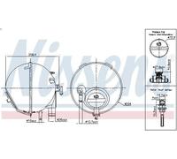 Vase d’expansion de liquide de refroidissement NISSENS pour VIANO 3.7 2004-