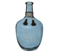 Vase Dame Jeanne ""Gypsy"" verre H31cm - Atmosphera createur d'interieur - Noir