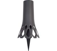 Vase de cimetière Roseta anthracite - avec encens 1,3l