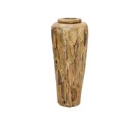 Vidaxl Vase De Dã©Coration 40 X 100 Cm Bois De Teck Solide