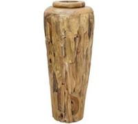 vidaXL Vase de décoration 40 x 100 cm Bois de teck solide