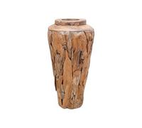 Vidaxl Vase De Dã©Coration 40 X 60 Cm Bois De Teck Solide