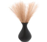 Vase de fleurs artificielles 3D noir haut 20 cm plastique décoratif