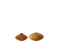 Vase de fleurs n° 04 Wooden Story Beige TU