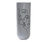 Vase de la Marque DKD Home Decor Abstrait Blanc Résine Moderne (35 x 35 x 90 cm) (Référence : S3020496)